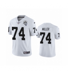 Men's Oakland Raiders #74 Kolton Miller White 2020 Inaugural Season Vapor Limited Jersey