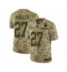 Men's Oakland Raiders #27 Trayvon Mullen Limited Camo 2018 Salute to Service Football Jersey