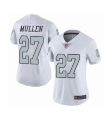 Women's Oakland Raiders #27 Trayvon Mullen Limited White Rush Vapor Untouchable Football Jersey