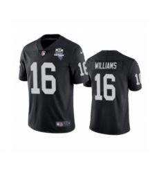 Men's Oakland Raiders #16 Tyrell Williams Black 2020 Inaugural Season Vapor Limited Jersey