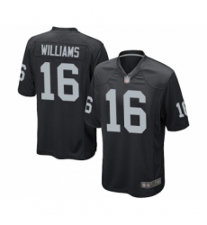 Men's Oakland Raiders #16 Tyrell Williams Game Black Team Color Football Jersey