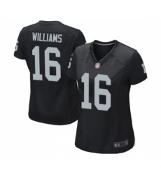 Women's Oakland Raiders #16 Tyrell Williams Game Black Team Color Football Jersey