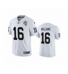 Women's Oakland Raiders #16 Tyrell Williams White 2020 Inaugural Season Vapor Limited Jersey