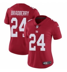 Women's New York Giants #24 James Bradberry Red Alternate Stitched Vapor Untouchable Limited Jersey