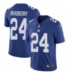 Youth New York Giants #24 James Bradberry Royal Blue Team Color Stitched Vapor Untouchable Limited Jersey