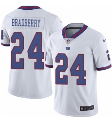 Youth New York Giants #24 James Bradberry White Stitched Limited Rush Jersey