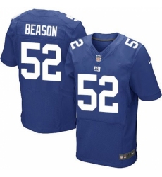 Nike Giants #52 Jon Beason Royal Blue Team Color Men's Stitched NFL Elite Jersey