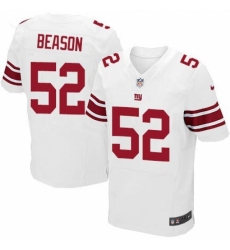 Nike Giants #52 Jon Beason White Men's Stitched NFL Elite Jersey