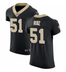 Men's New Orleans Saints #51 Cesar Ruiz Black Team Color Stitched NFL Vapor Untouchable Elite Jersey