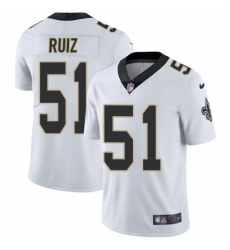 Youth New Orleans Saints #51 Cesar Ruiz White Stitched NFL Vapor Untouchable Limited Jersey