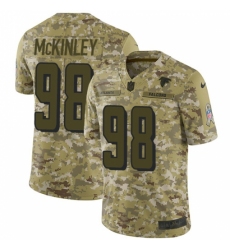 Men's Nike Atlanta Falcons #98 Takkarist McKinley Limited Camo 2018 Salute to Service NFL Jersey