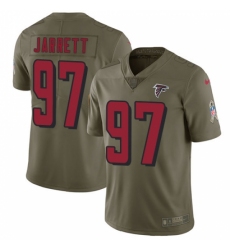 Youth Nike Atlanta Falcons #97 Grady Jarrett Limited Olive 2017 Salute to Service NFL Jersey