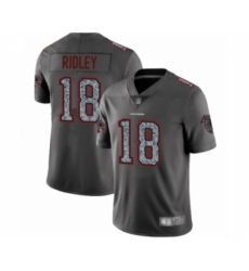 Men's Atlanta Falcons #18 Calvin Ridley Limited Gray Static Fashion Football Jersey