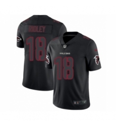 Men's Nike Atlanta Falcons #18 Calvin Ridley Limited Black Rush Impact NFL Jersey