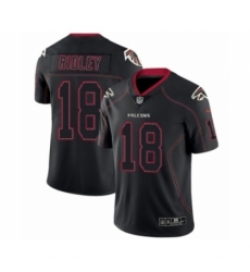 Men's Nike Atlanta Falcons #18 Calvin Ridley Limited Lights Out Black Rush NFL Jersey