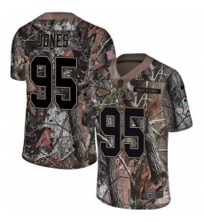 Men's Nike Kansas City Chiefs #95 Chris Jones Camo Rush Realtree Limited NFL Jersey