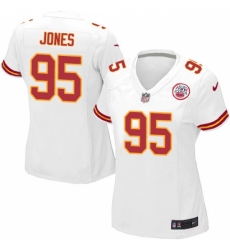 Women's Nike Kansas City Chiefs #95 Chris Jones Game White NFL Jersey