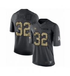 Men's Arizona Cardinals #32 Budda Baker Limited Black 2016 Salute to Service Football Jersey