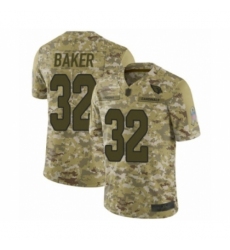 Men's Arizona Cardinals #32 Budda Baker Limited Camo 2018 Salute to Service Football Jersey