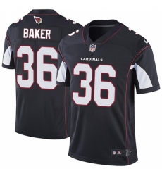 Men's Nike Arizona Cardinals #36 Budda Baker Black Alternate Vapor Untouchable Limited Player NFL Jersey