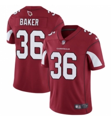 Men's Nike Arizona Cardinals #36 Budda Baker Red Team Color Vapor Untouchable Limited Player NFL Jersey