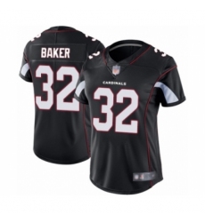 Women's Arizona Cardinals #32 Budda Baker Black Alternate Vapor Untouchable Limited Player Football Jersey