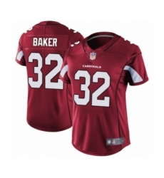 Women's Arizona Cardinals #32 Budda Baker Red Team Color Vapor Untouchable Limited Player Football Jersey