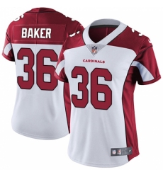 Women's Nike Arizona Cardinals #36 Budda Baker White Vapor Untouchable Limited Player NFL Jersey