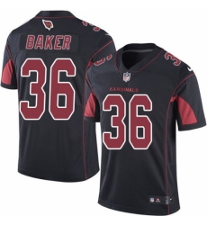 Youth Nike Arizona Cardinals #36 Budda Baker Limited Black Rush Vapor Untouchable NFL Jersey