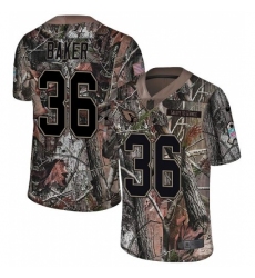 Youth Nike Arizona Cardinals #36 Budda Baker Limited Camo Rush Realtree NFL Jersey