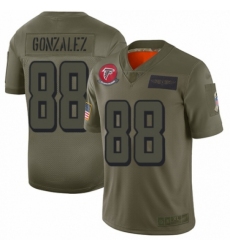 Women's Atlanta Falcons #88 Tony Gonzalez Limited Camo 2019 Salute to Service Football Jersey