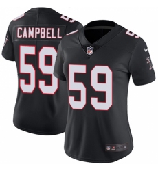 Women's Nike Atlanta Falcons #59 De'Vondre Campbell Black Alternate Vapor Untouchable Limited Player NFL Jersey