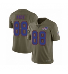 Men's Buffalo Bills #88 Dawson Knox Limited Olive 2017 Salute to Service Football Jersey