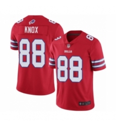 Men's Buffalo Bills #88 Dawson Knox Limited Red Rush Vapor Untouchable Football Jersey