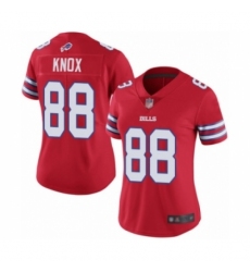 Women's Buffalo Bills #88 Dawson Knox Limited Red Rush Vapor Untouchable Football Jersey