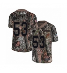 Men's Carolina Panthers #53 Brian Burns Camo Rush Realtree Limited Football Jersey