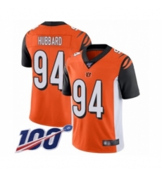 Men's Cincinnati Bengals #94 Sam Hubbard Orange Alternate Vapor Untouchable Limited Player 100th Season Football Jersey