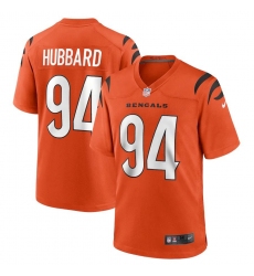 Men's Cincinnati Bengals #94 Sam Hubbard Orange Nike Alternate Game Jersey