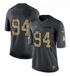 Men's Nike Cincinnati Bengals #94 Sam Hubbard Limited Black 2016 Salute to Service NFL Jersey