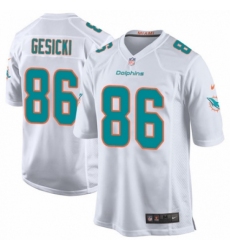 Men's Nike Miami Dolphins #86 Mike Gesicki Game White NFL Jersey