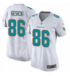 Women's Nike Miami Dolphins #86 Mike Gesicki Game White NFL Jersey