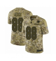 Youth Miami Dolphins #88 Mike Gesicki Limited Camo 2018 Salute to Service Football Jersey