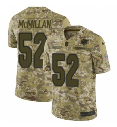 Men's Nike Miami Dolphins #52 Raekwon McMillan Limited Camo 2018 Salute to Service NFL Jersey