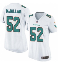 Women's Nike Miami Dolphins #52 Raekwon McMillan Game White NFL Jersey