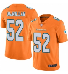 Youth Nike Miami Dolphins #52 Raekwon McMillan Limited Orange Rush Vapor Untouchable NFL Jersey