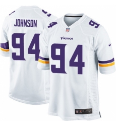 Men's Nike Minnesota Vikings #94 Jaleel Johnson Game White NFL Jersey