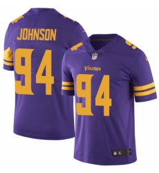 Men's Nike Minnesota Vikings #94 Jaleel Johnson Limited Purple Rush Vapor Untouchable NFL Jersey