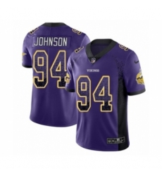 Youth Nike Minnesota Vikings #94 Jaleel Johnson Limited Purple Rush Drift Fashion NFL Jersey