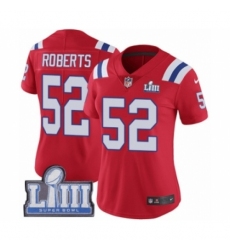 Women's Nike New England Patriots #52 Elandon Roberts Red Alternate Vapor Untouchable Limited Player Super Bowl LIII Bound NFL Jersey