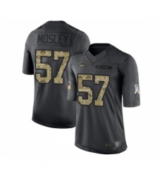 Men's New York Jets #57 C.J. Mosley Limited Black 2016 Salute to Service Football Jersey